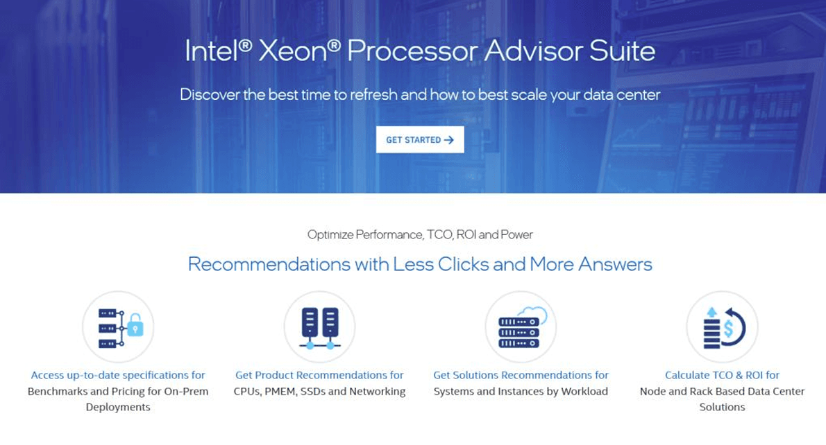 XPA landing page showing the GET STARTED button